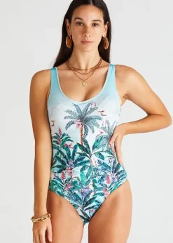 Aqua Blu Muse Nicola Round Neck Swimsuit