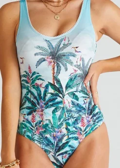 Aqua Blu Muse Nicola Round Neck Swimsuit