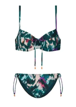 Cyell Ikat Teal Bikini