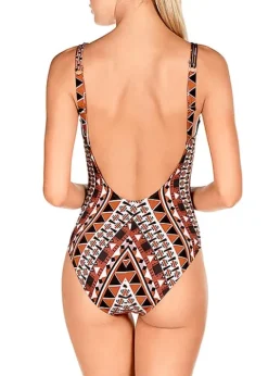 Dolores Cortes Pasarela V Neck Swimsuit