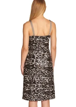 Feraud Leopard Sequined Sun Dress