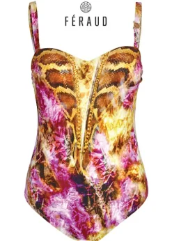Feraud Snakeskin Bandeau Swimsuit