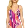 Gottex Art Deco Surplice Floating Underwired Swimsuit