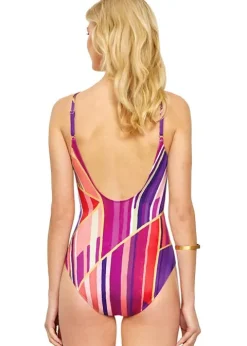 Gottex Art Deco Surplice Floating Underwired Swimsuit