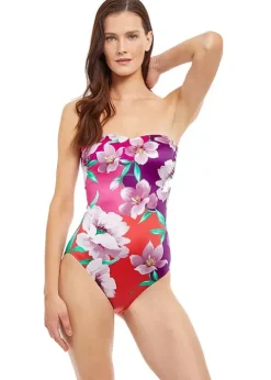 Gottex Bella Rose Bandeau Swimsuit