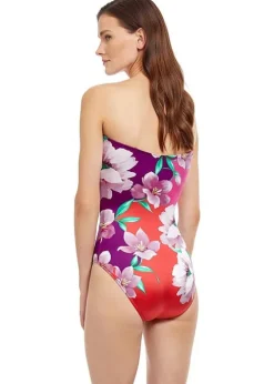 Gottex Bella Rose Bandeau Swimsuit