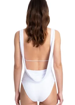 Gottex Couture Cassiopeia V Neck White Swimsuit