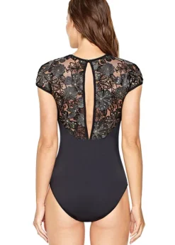 Gottex Couture Enchanted Blossom High Neck Swimsuit