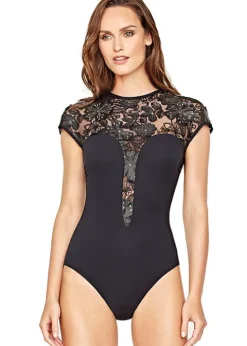 Gottex Couture Enchanted Blossom High Neck Swimsuit