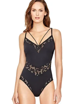 Gottex Couture Water Lily V Neck Swimsuit