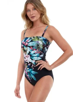 Gottex Essentials Dusk Bloom Bandeau Swimsuit