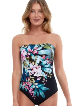 Gottex Essentials Dusk Bloom Bandeau Swimsuit