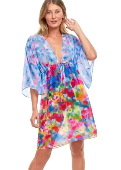 Gottex Essentials Jolie Bouquet V Neck Kaftan