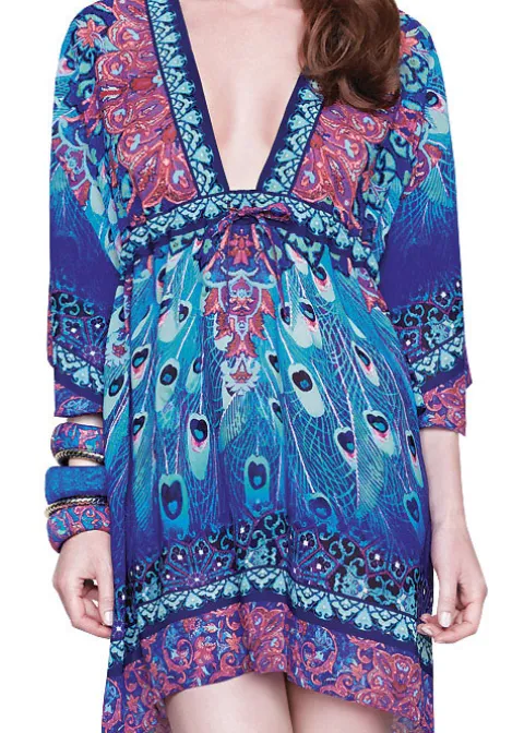 Gottex Exotic Peacock Beach Dress