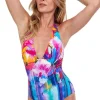 Gottex Italian Summer V Neck Halter Swimsuit
