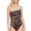 Gottex Jaguar One Shoulder Swimsuit