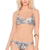 Gottex Jewel Box Silver Agate Triangle Push Up Bikini