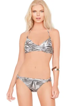 Gottex Jewel Box Silver Agate Triangle Push Up Bikini