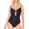 Gottex Jewel Box South Sea Pearl V Neck Swimsuit