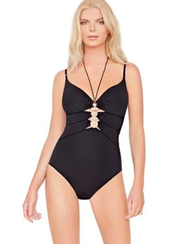 Gottex Jewel Box South Sea Pearl V Neck Swimsuit