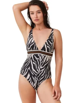 Gottex Luma Wild Nostalgia V Neck Swimsuit