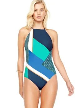 Gottex Maritime High Neck Swimsuit