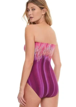 Gottex Moroccan Sky Bandeau Swimsuit