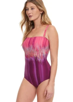 Gottex Moroccan Sky Bandeau Swimsuit