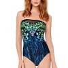 Gottex Pavone Bandeau Swimsuit