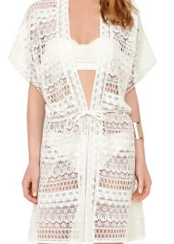 Gottex Pearl Goddess Crochet Kimono