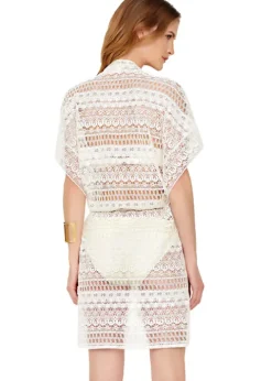Gottex Pearl Goddess Crochet Kimono