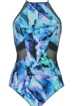 Gottex Profile Sport Moonstone High Neck Swimsuit