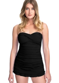 Gottex Profile Tutti Frutti Shirred Bandeau Swimdress
