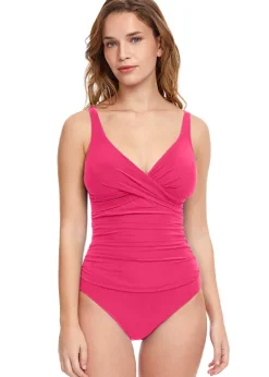 Gottex Profile Tutti Frutti Cross Front V Neck Swimsuit