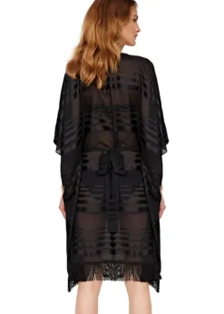 Gottex Regatta Sheer Stripe Kaftan