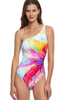 Gottex Summer In Capri One Shoulder Swimsuit