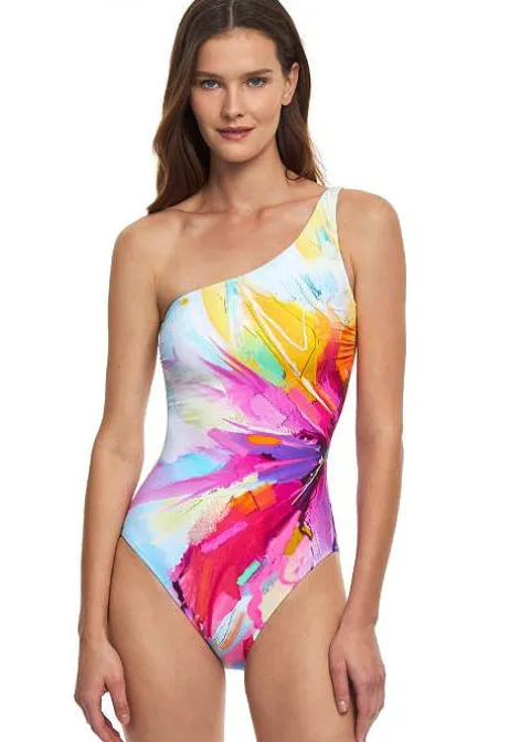 Gottex Summer In Capri One Shoulder Swimsuit