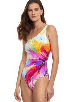 Gottex Summer In Capri One Shoulder Swimsuit