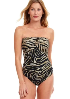Gottex Wildlife Bandeau Swimsuit