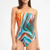 Nuria Ferrer Aquarelle Bandeau Swimsuit