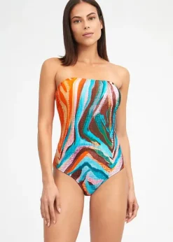 Nuria Ferrer Aquarelle Bandeau Swimsuit