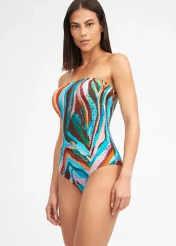 Nuria Ferrer Aquarelle Bandeau Swimsuit