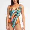 Nuria Ferrer Aquarelle Wrap Swimsuit
