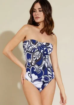 Roidal Cachemire Indo Bandeau Swimsuit