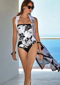 Roidal Elegant Lama Bandeau Swimsuit