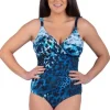 Seaspray Mauritius Leopard Mock Wrap Swimsuit