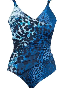 Seaspray Mauritius Leopard Mock Wrap Swimsuit